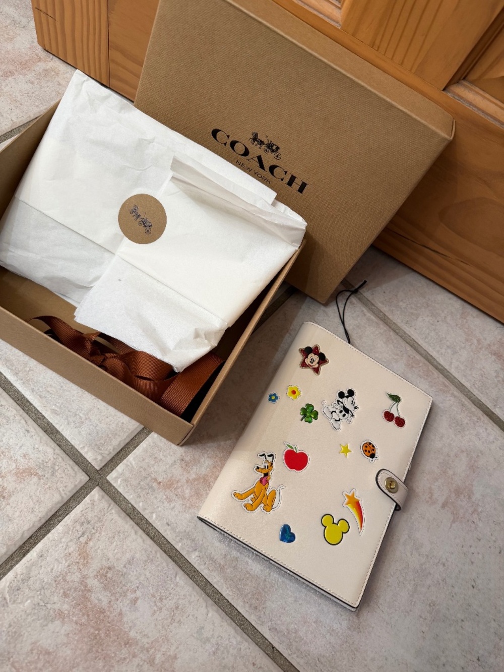 BRAND NEW COACH X DISNEY NOTEBOOK